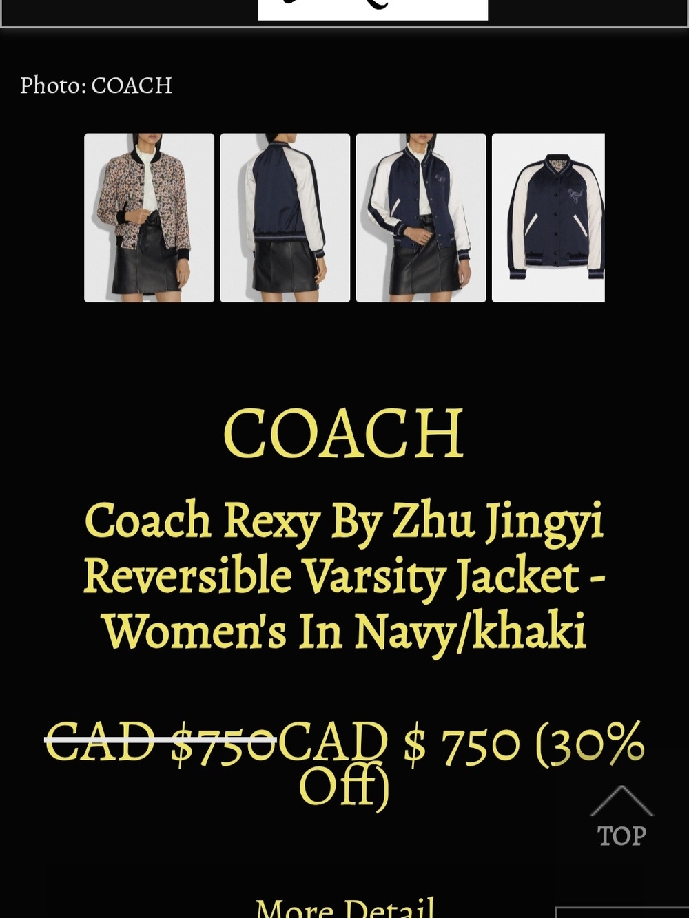Archival - Limited Edition 2019 Coach "Rexy" Varcity Jacket - Picture 5 of 16